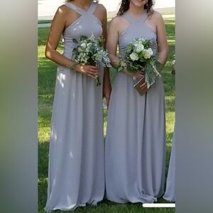 Lulus gray bridesmaid dress